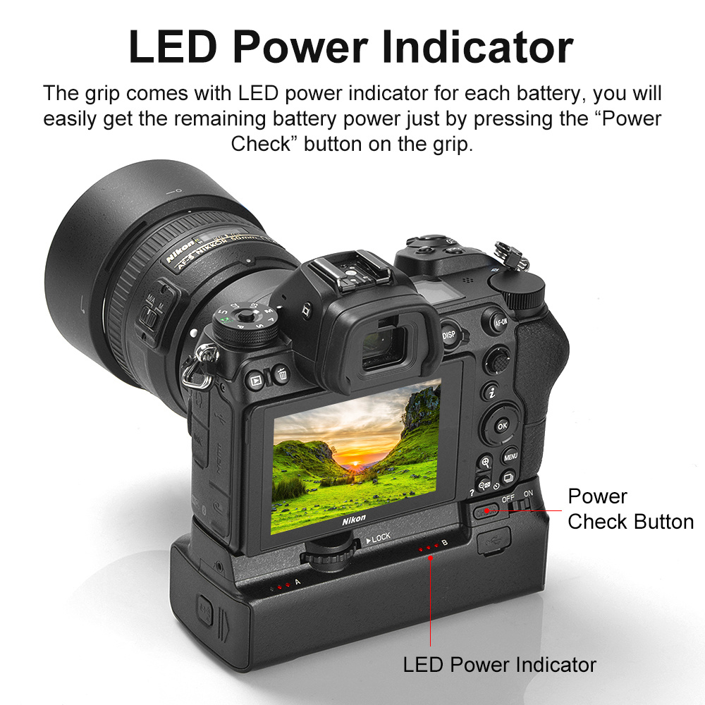 Kingma MB-N10 battery grip za Nikon Z5 Z6  Z7 (prva klasa) - 2